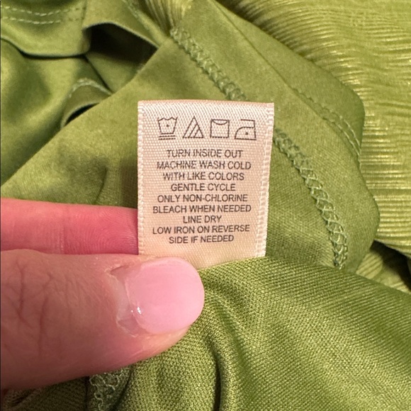 SINCERELY JULES metallic green goddess maxi dress size S - Picture 10 of 10